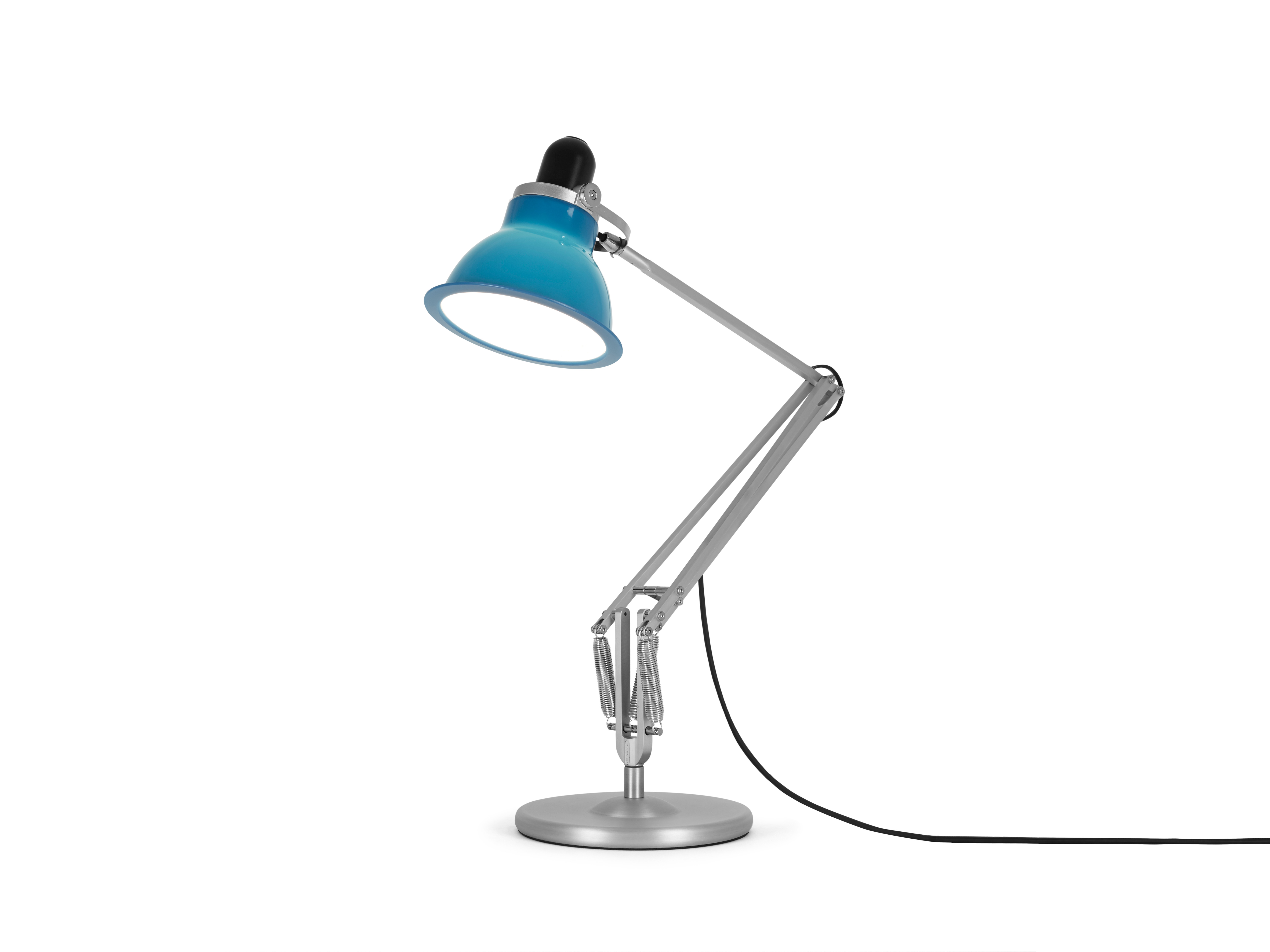 blue anglepoise lamp