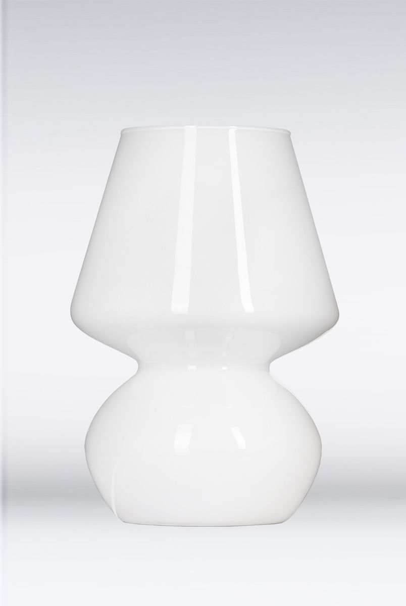 white glass bedside lamps