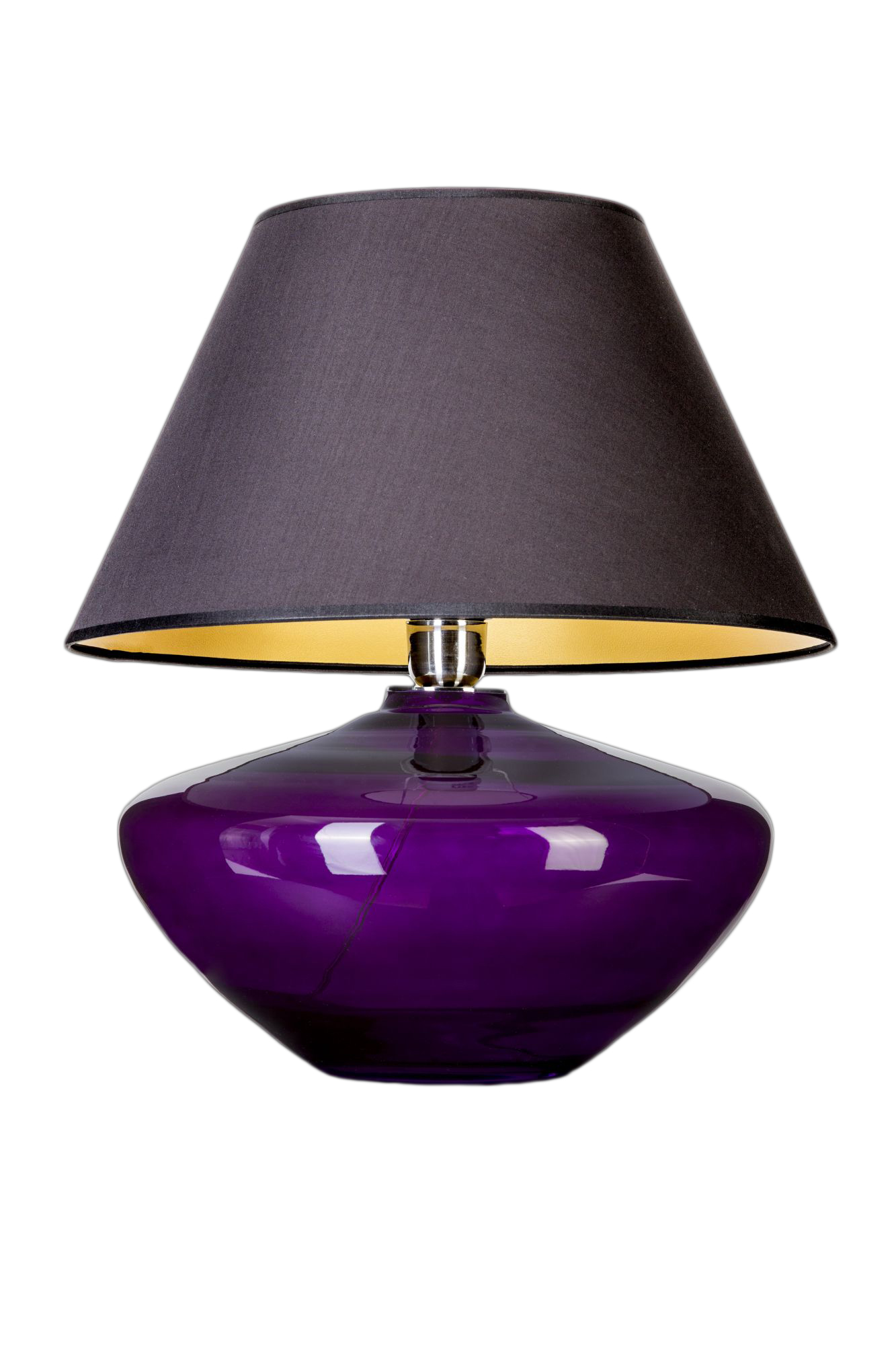 black and purple lamps