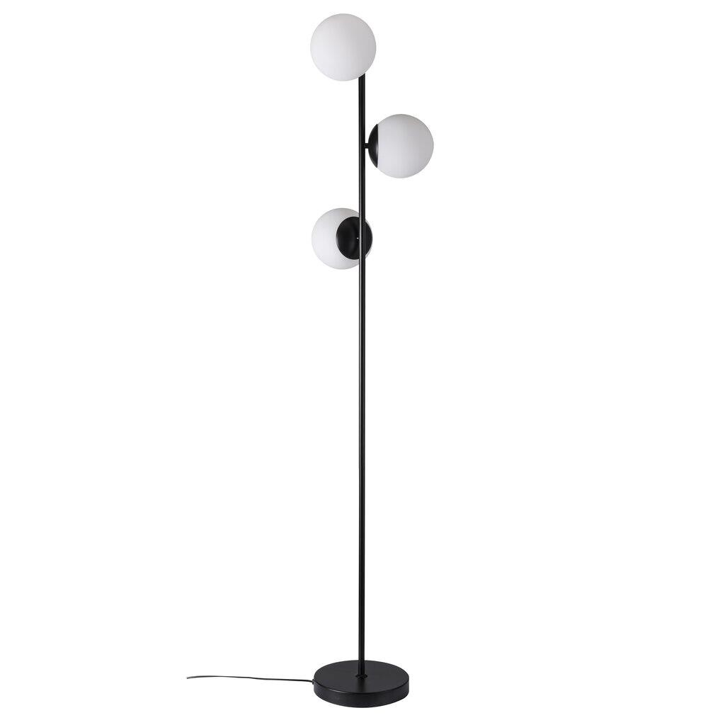 black sphere floor lamp