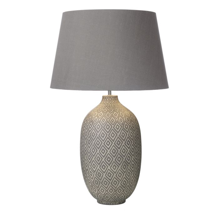 grey large table lamp