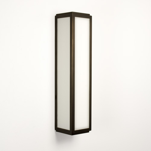 astro wall light bronze