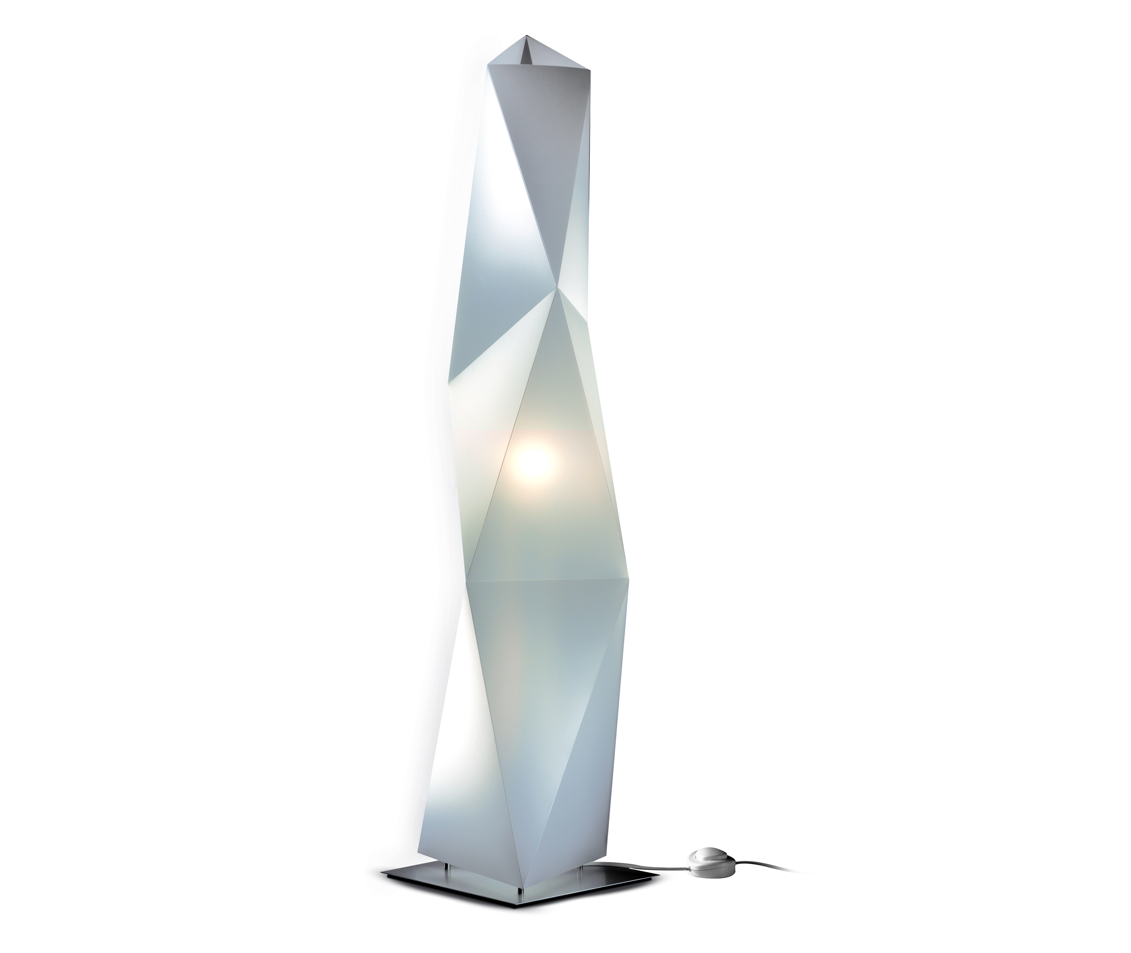 large white floor lamp